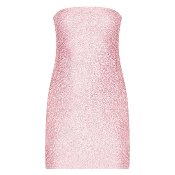 Susana Monaco Sequin Tube Dress in Ballerina NWOT Size Small - Picture 4 of 5